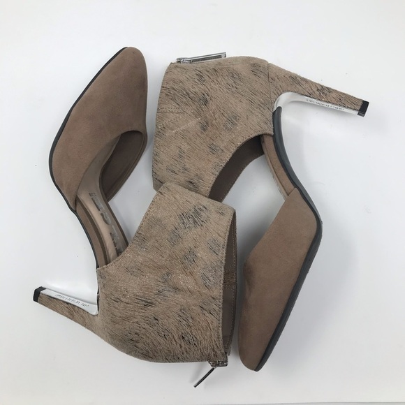 Revolution High Heels – Almond Toe, Faux Leather – Dark Tan – Size 6.5 - Picture 3 of 12